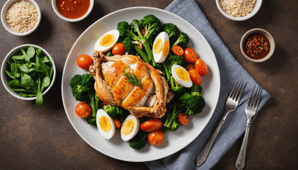 自宅でエクササイズを取り入れる40代女性の様子。デスクでカーフレイズや料理中のストレッチを行い、ダイエットやお腹痩せを意識した生活習慣を感じさせる明るい雰囲気。