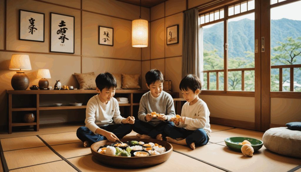 2歳の子ども向けに、見た目が楽しいお弁当の写真。おにぎりや鶏肉、野菜が彩りよく盛り付けられ、食べやすい栄養満点のおかずが特徴です