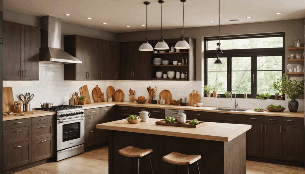 高齢者が自宅で双方向通話機能を持つ見守りカメラとやり取りしている様子。ペットが近くにいて、安全性とコミュニケーションの特徴を示しています。