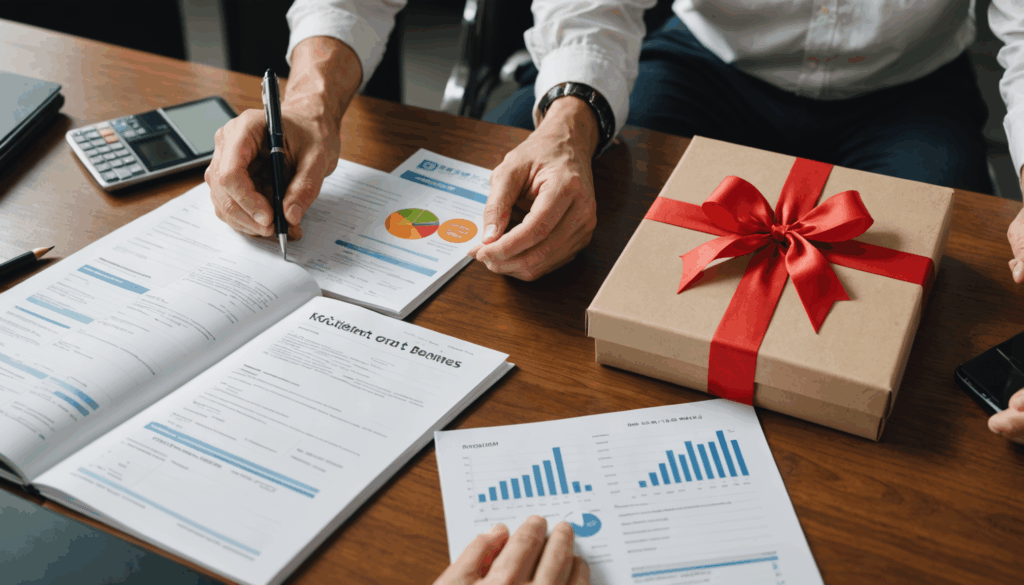 転職による年収アップの方法を示す画像。ビジネススーツを着た人々と成長を象徴する上向きの矢印が描かれている。