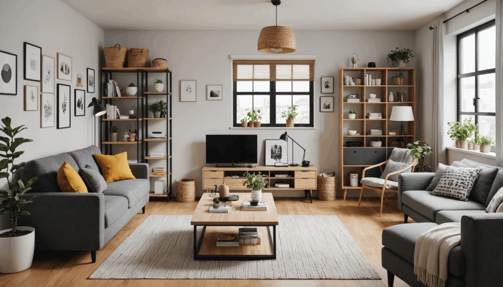 スタイリッシュなガジェットポーチの写真。さまざまなサイズや形状、ポケットの配置が強調され、収納の使いやすさが際立つ様子。