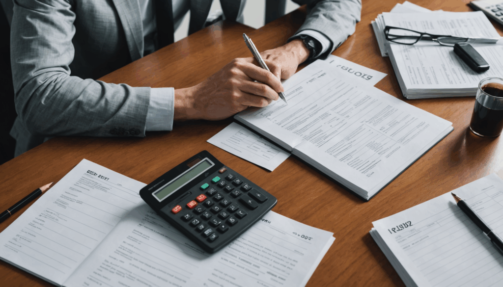 豪華なアフタヌーンティーのセッティングで、スコーンやサンドイッチ、スイーツが盛られたティースタンドが美しい食器に囲まれています。