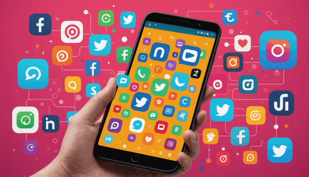 在宅のコージーなオフィスで、副業の選択肢を考える人のイラスト。ライティングツールやクラフト材料、ノートパソコンが描かれている。