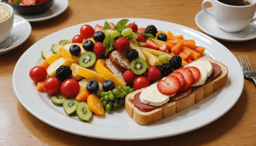 おしゃれな部屋のインテリア。カラフルなクッションやユニークな花瓶、モダンな照明が配置された、シンプルで機能的な生活空間のコーディネート。