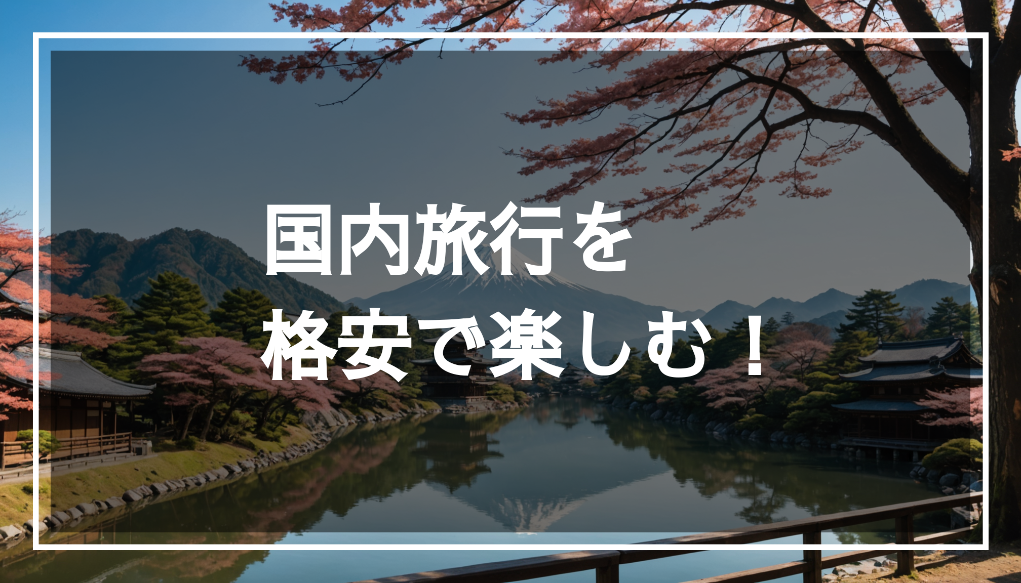 オフシーズンの日本の風景写真。静かな自然と観光客の少ないスポットを背景に、旅行の計画や予約の参考に最適です。