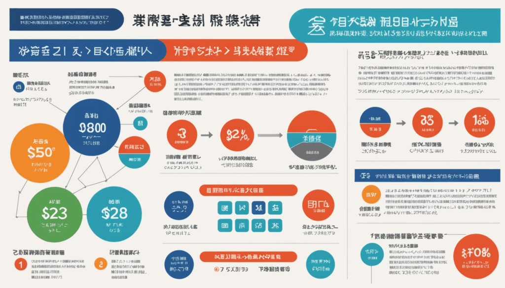 NISA制度を説明するインフォグラフィックで、一般NISAとつみたてNISAの違いや投資商品の視覚的表現があり、非課税のメリットを示しています。