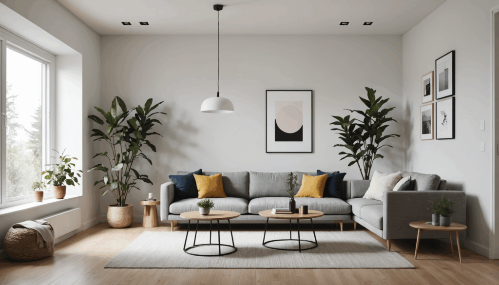 ミニマリストの生活空間の写真。必要な物だけが整然と配置され、心が安らぐシンプルな雰囲気を表現している